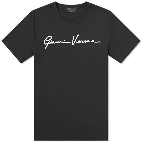 versace black white t shirt|gianni Versace t shirt.